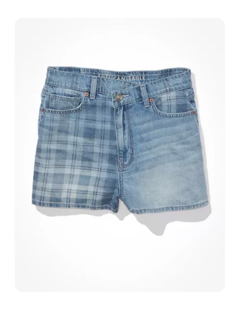 AE Crossover Highest Waist Denim Mom Short